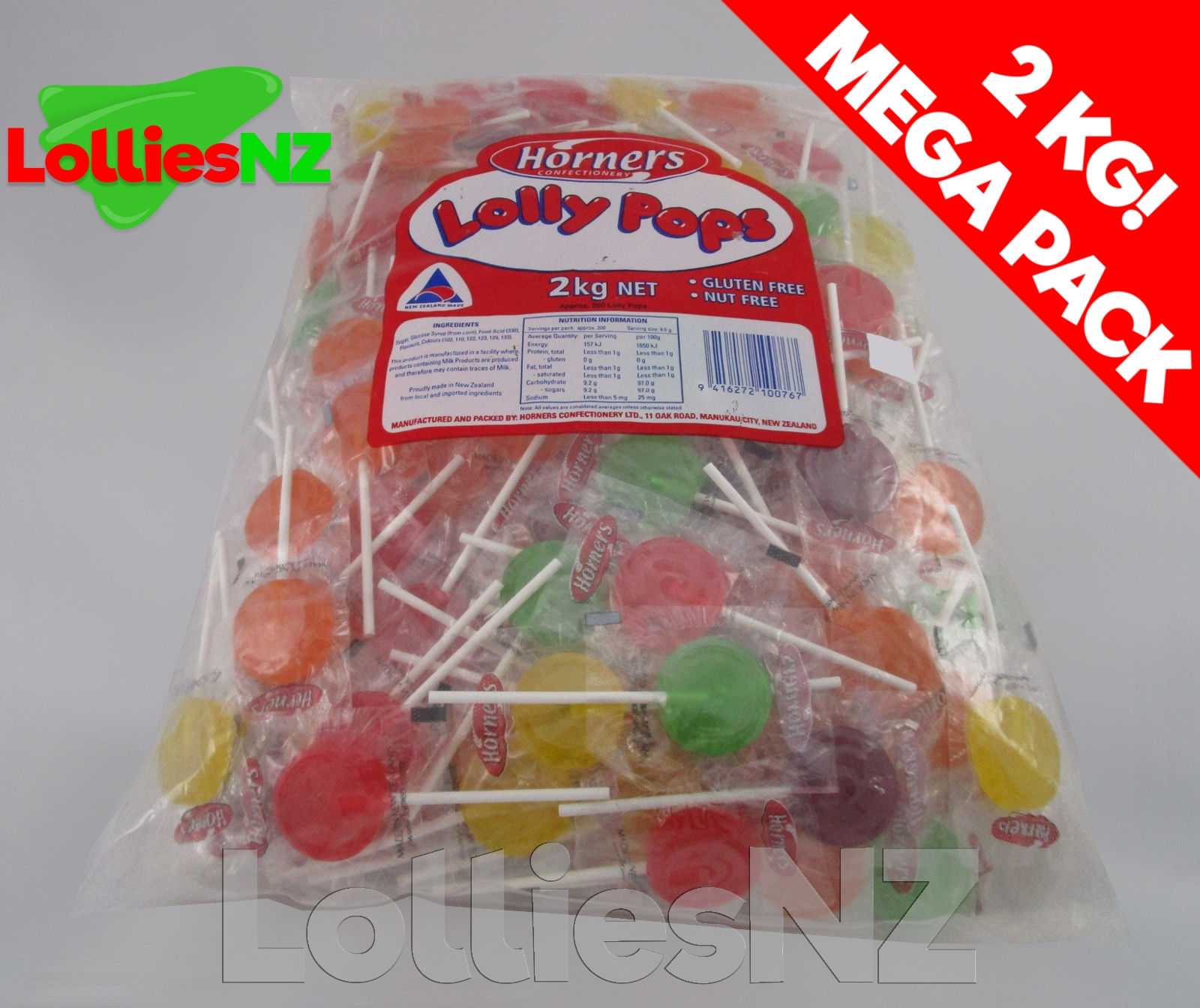 Horners Lollipops - Colours 2kg