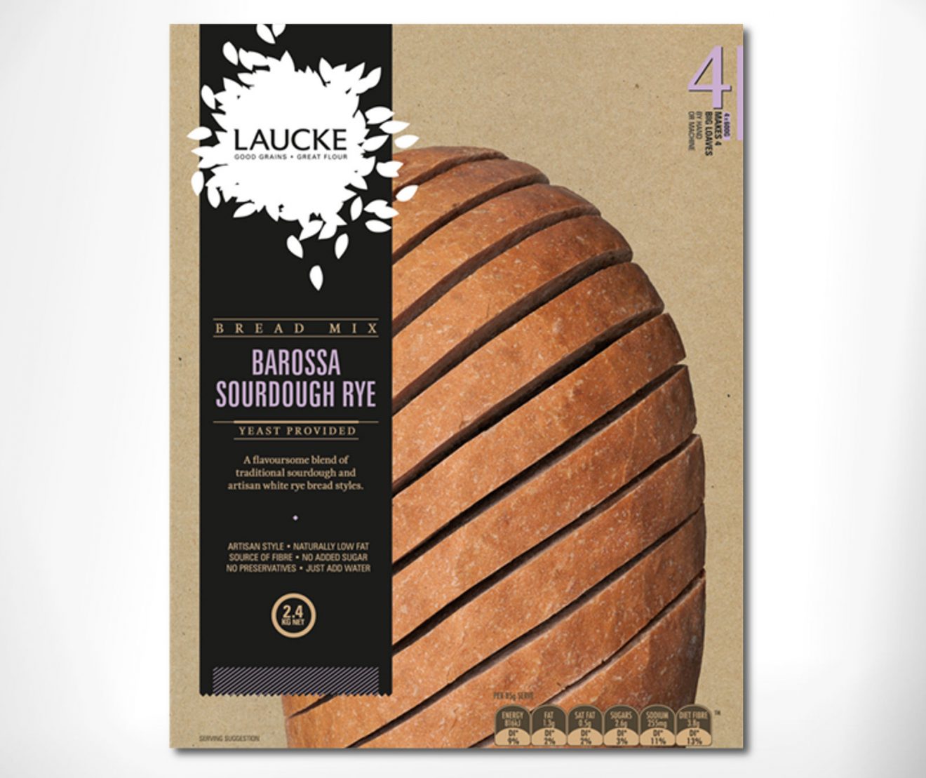 Barossa Sourdough Rye Mix - 4 Loaves