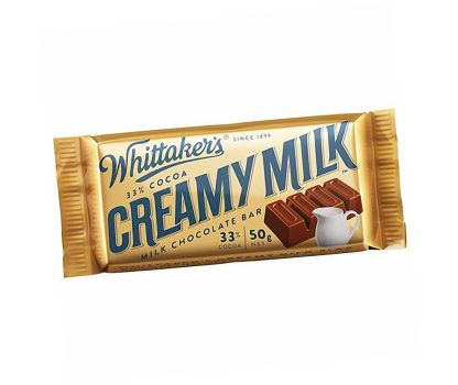 Whittaker's Slab Creamy Milk Chocolate Bars - Bulk 50 x 50gm