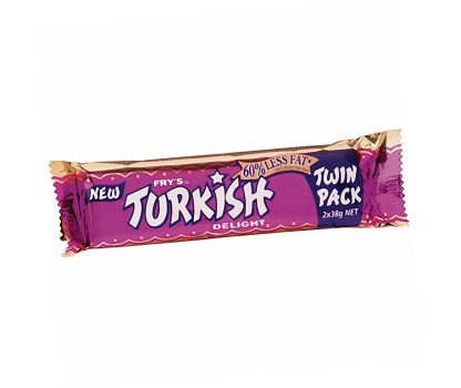 Frys Turkish Delight Chocolate Bar Twin Pack 2 x 38g