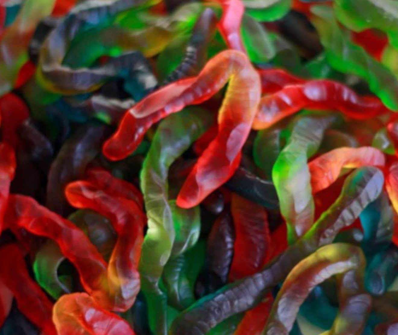 Gummy Coloured Worms